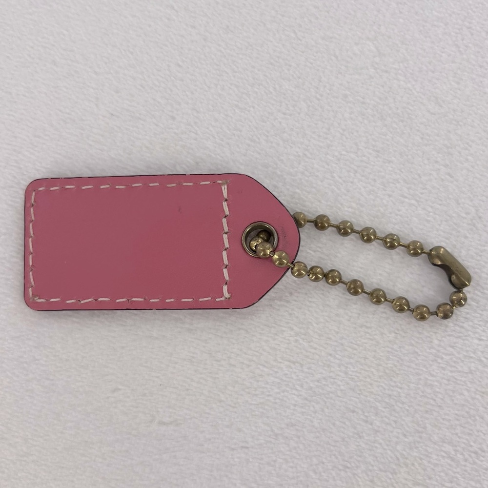 Coach Pink Bag Tag - Picture 3 of 6